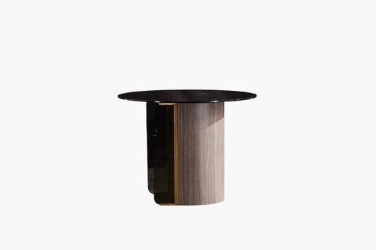 Baikal Glass Top Lamp Table