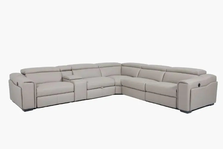 Gabriel 6PC lounge, Taupe colour (Full leather)