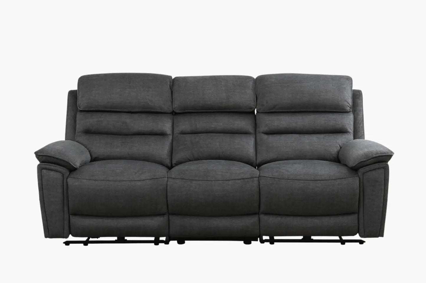 Kai electric 3-seater electric recliner, charcoal/slate colour