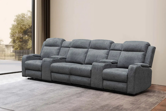 Mitchell 4 Seater Fabric Theatre Lounge