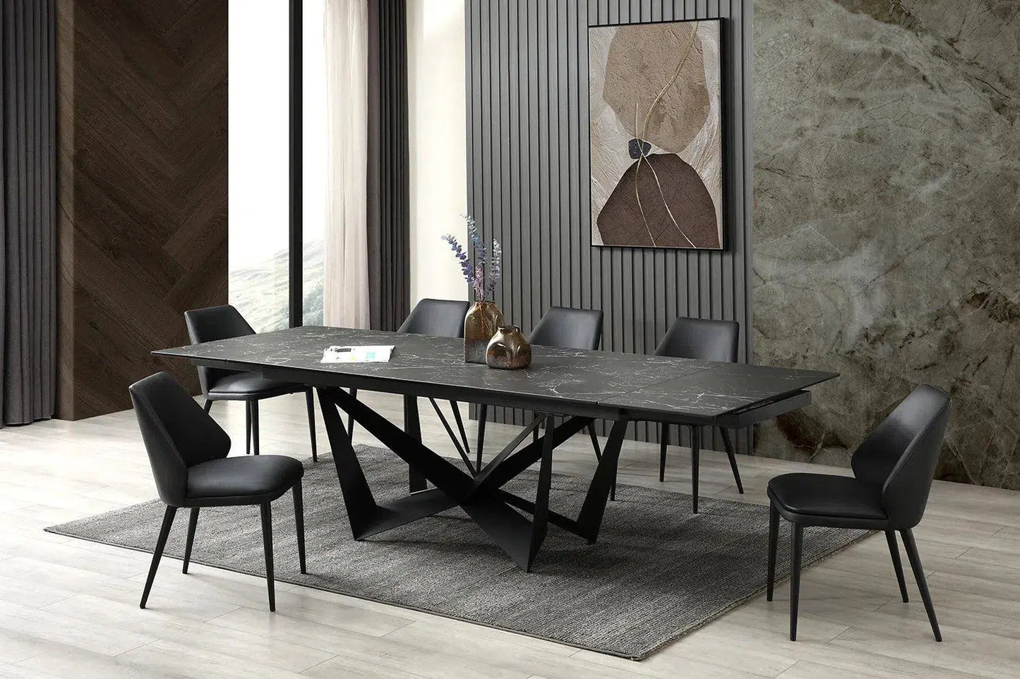 Reece Ceramic Top Extension Dining Table Perth Furniture Outlet